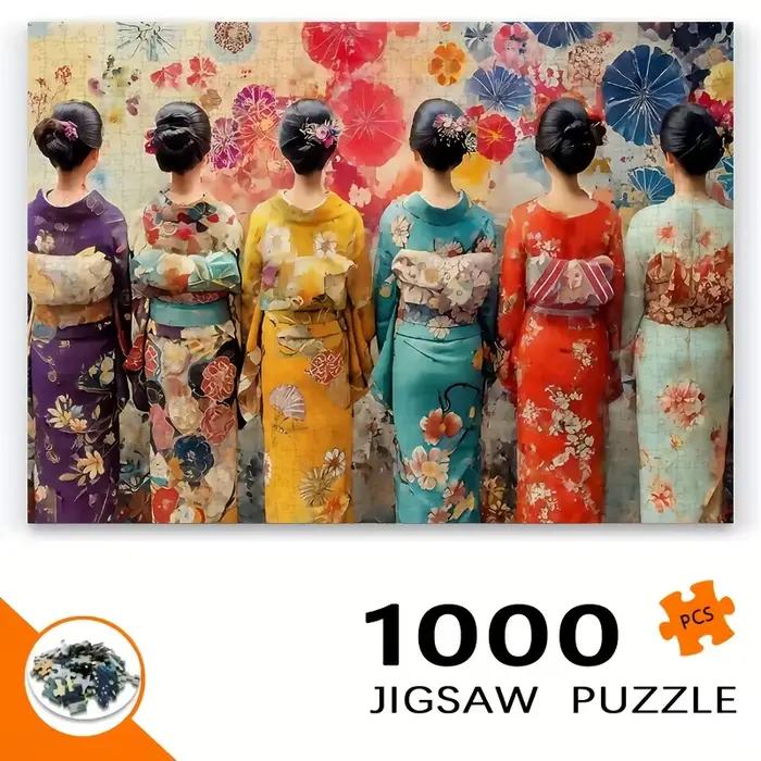 Puzzle éducatif de style Geisha japonaise 2026, nouveau modèle, défi difficile, loisirs, décompression, puzzle à emboîter