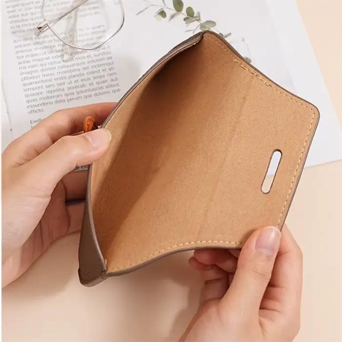 Sacs de lunettes de lecture en cuir pour hommes et femmes, étui de protection portable pour lunettes de soleil de voyage, protecteur de lunettes à la mode