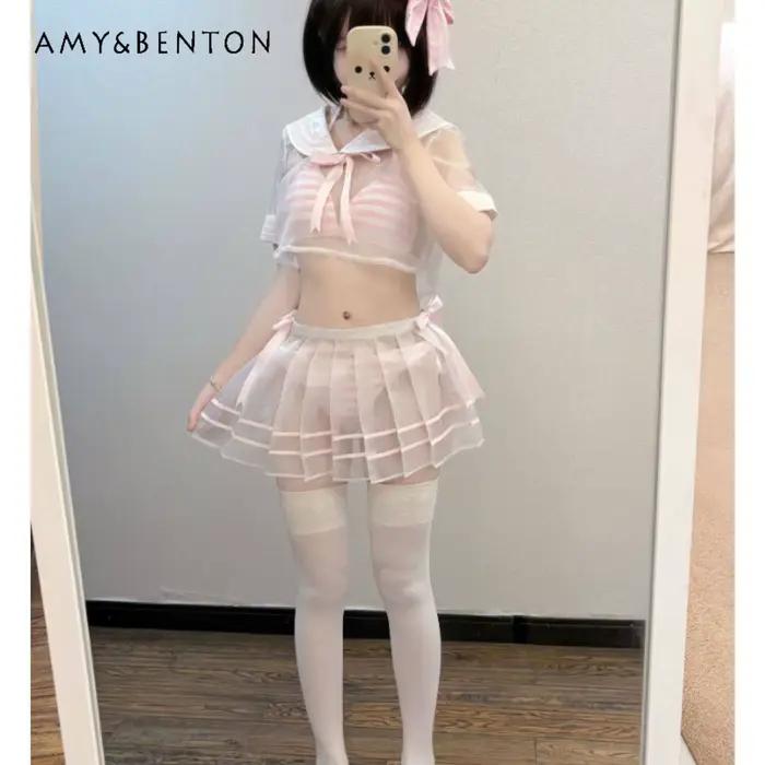 Nouveau Maillot de Bain Marin Rose Doux pour Femme