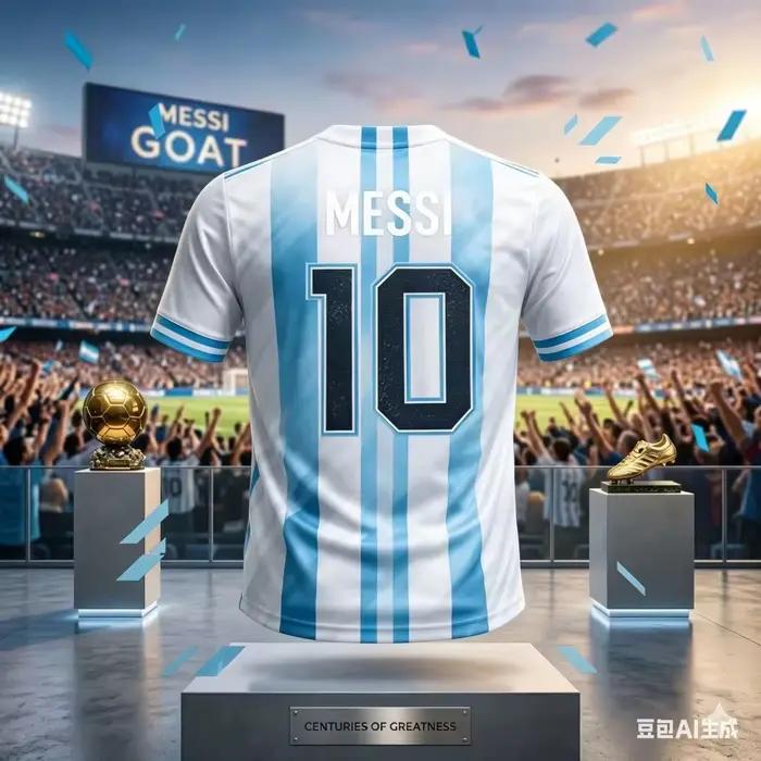 Maillot de football d'Argentine Messi n°10 bleu ciel rayé blanc à manches courtes pour homme, t-shirt sportif commémoratif pour les fans de football