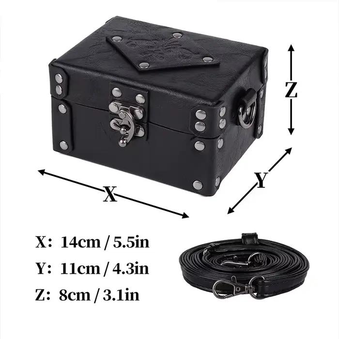 Boîtes de bouteilles de Potion d'alchimie médiévale, sac de ceinture de chevalier Viking nordique de la Renaissance, boîte à bijoux en PU, accessoires de Cosplay