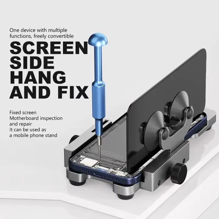 MaAnt QP-2 TIANQI Séparateur d'écran Support de conception monté sur le côté IP17 pour outil de démontage du verre de couverture arrière d'écran de réparation mobile