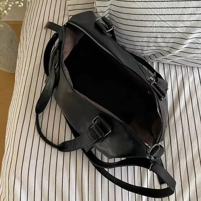 Sac fourre-tout en cuir pour femme, sac à main de simplicité, solide, vintage, initié, sac messager pour femme, mode