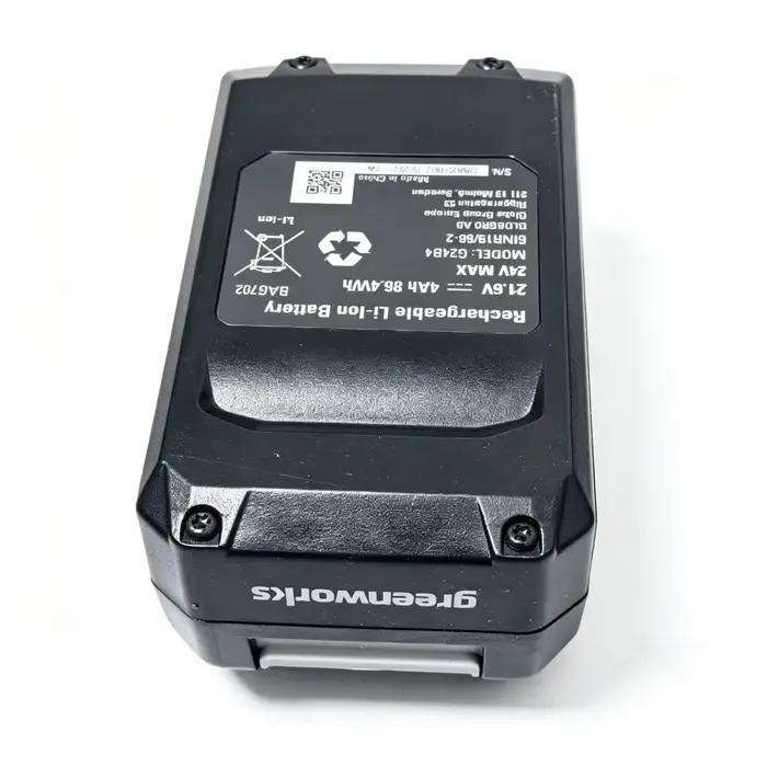Batterie 100% Originale 4Ah pour Outil Électrique Greenworks 24V MAX : Taille-haie, Tondeuse à Gazon, Perceuse, Meuleuse d'Angle, Souffleur de Feuilles
