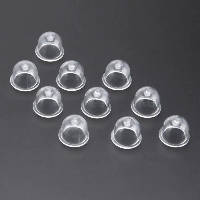 10 pièces de rechange de carburateur de 19mm, ampoules de base de carburateur, capuchon, petite pompe à carburant pour tronçonneuse, souffleur, débroussailleuse OD * ID * H = 19*14*15