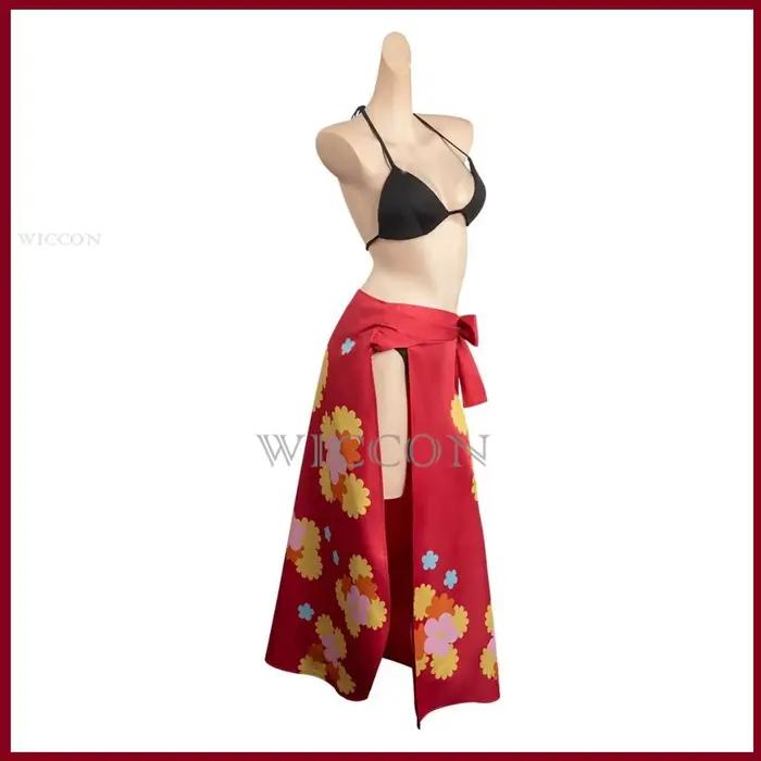 Costume de Cosplay Nami Anime pour Femme Adulte, Perruque, Maillot de Bain, Bikinis d'Été, Jupe, Tube, Y, Sexy, Kawaii, ixde Carnaval, Trempé
