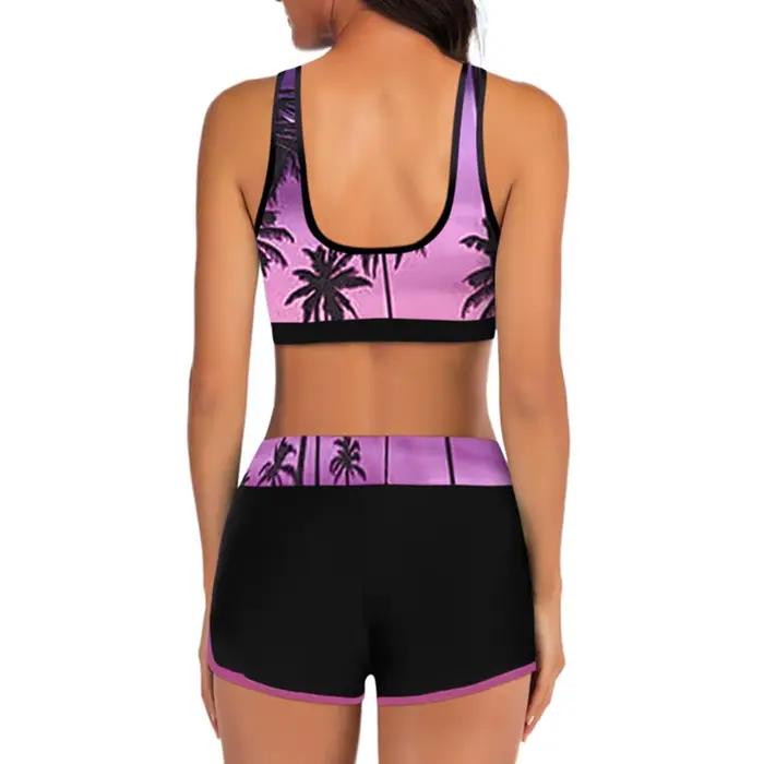 Tankini-Maillot de bain deux pièces pour femme