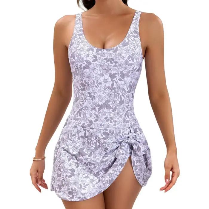 2025 femmes maillot de bain cravate noeud jupe