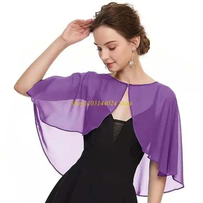 Châle élégant en Tulle pour femmes, écharpe à haussement d'épaules, accessoires de robe faits à la main pour femmes, Costume de fête à thème