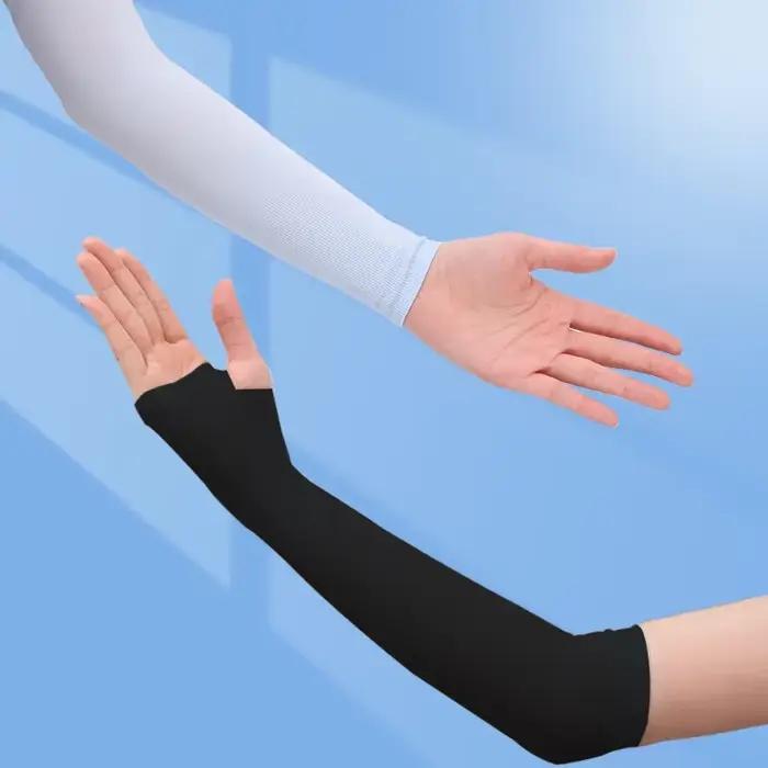 Manchons de bras de refroidissement anti-UV pour enfants, manchette de glace élastique pour filles et garçons, protection solaire, manchons de sport d'été