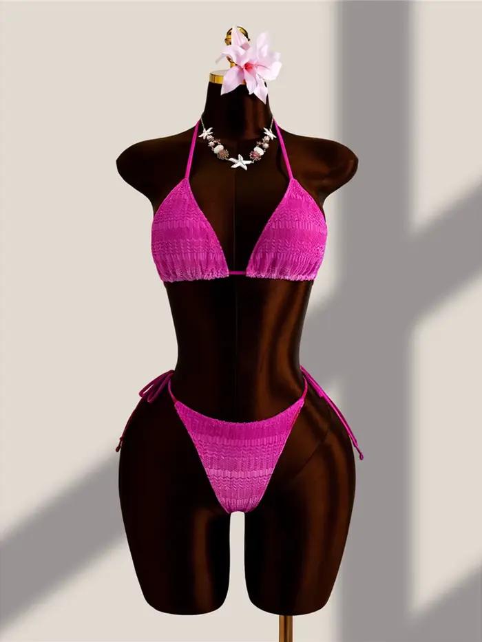 Ensemble de bikini dégradé à collicou avec jupe de plage pour femmes pour les vacances, la plage, les sports nautiques et les fêtes de piscine