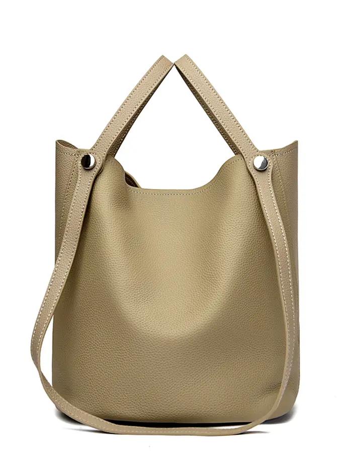 Sac fourre-tout en cuir véritable pour femme, sac à main et pochette de luxe, sacs décontractés, sac fourre-tout unique inspiré des créateurs, sac pour femme
