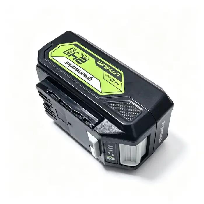 Batterie 100% Originale 4Ah pour Outil Électrique Greenworks 24V MAX : Taille-haie, Tondeuse à Gazon, Perceuse, Meuleuse d'Angle, Souffleur de Feuilles