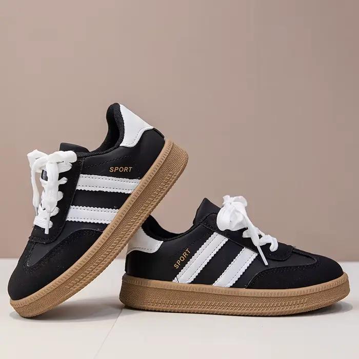Chaussures De planche pour enfants baskets pour garçons 3-18 ans kaki garçons filles chaussures simples quatre saisons chaussures d'entraînement antidérapantes pour enfants