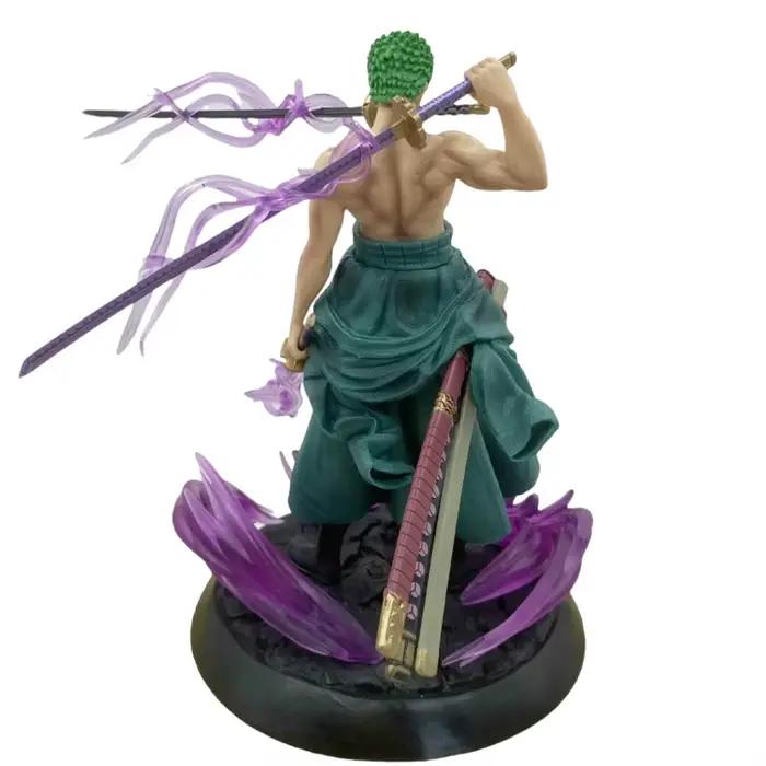 Figurine de dessin animé GK Roronoa Zoro, une pièce, 21cm, à trois lames, Sa-maximum, Manga, Collection de figurines d'action, modèle de jouet pour enfant