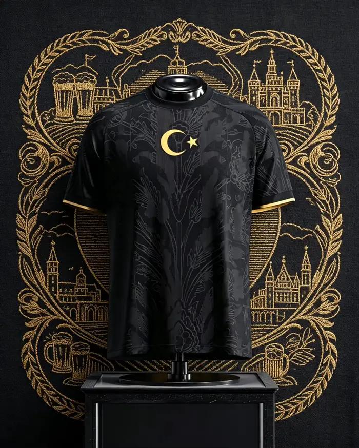 Maillot de supporter de football Turquie 2026, édition spéciale noir et rouge 26-27, léger, respirant, vêtements de sport, t-shirt d'été pour hommes