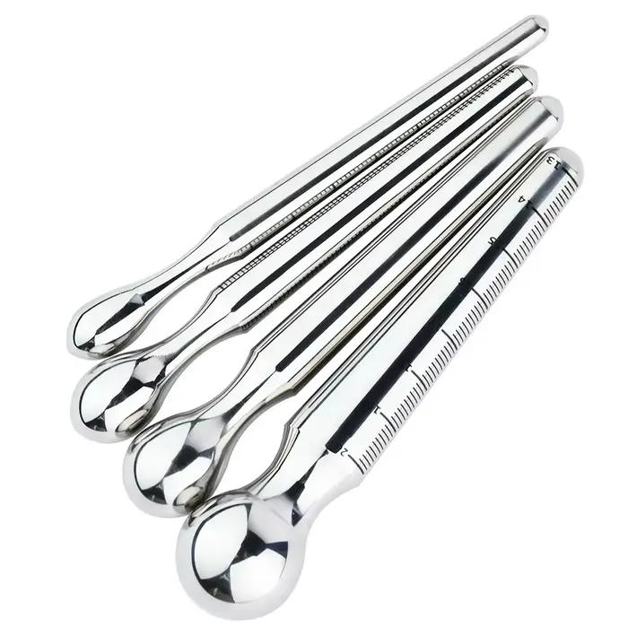 FAAK Plug urétral en acier inoxydable épais 4 TAILLES XL Jouets sexuels pour hommes Retard de l'éjaculation Massage de la prostate Masturbateur masculin