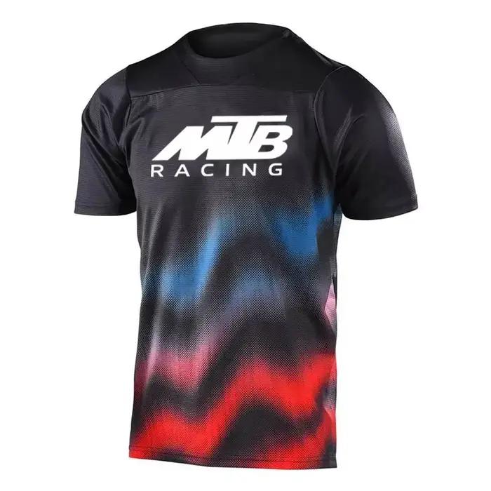 Chemise de motocross été VTT maillot de descente tout-terrain Fietsraces T-Shirt Enduro Moto DH Moto vtt descente BMX