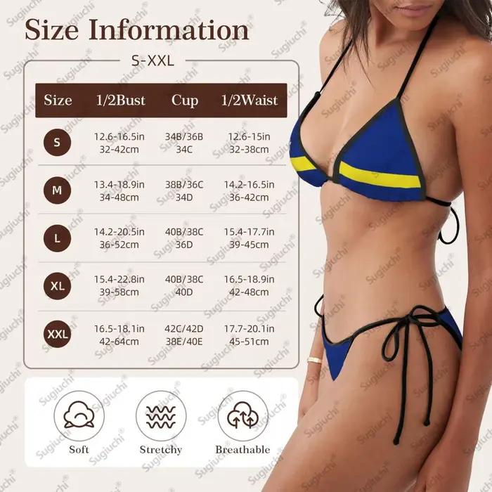 2025 Curacao drapeau 3D imprimé Bikini Mujer maillots de bain femmes maillot