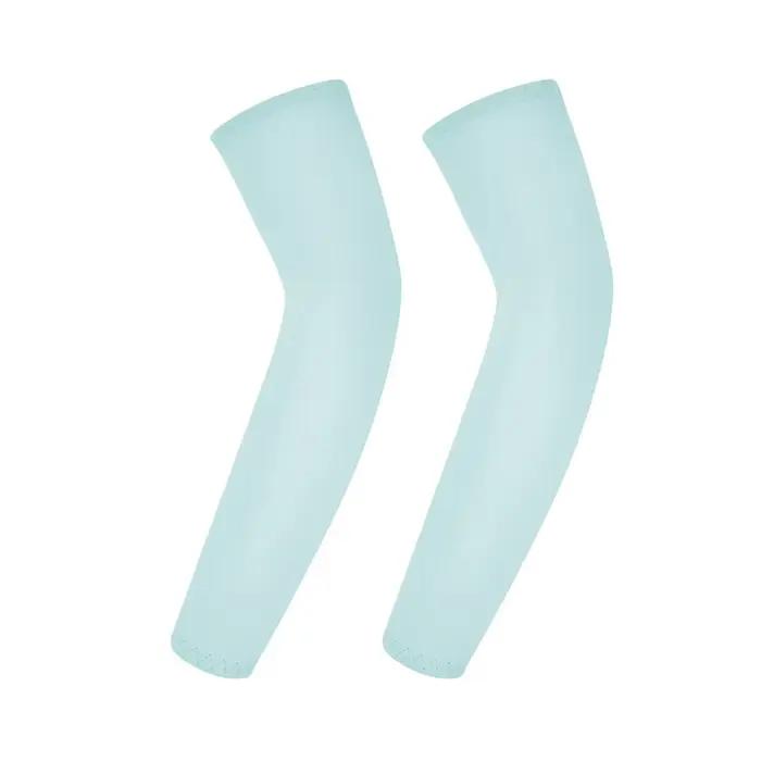 Gants de cyclisme anti-UV sans doigts pour enfants, manchons de bras élastiques rafraîchissants en soie glacée pour sports d'été, protections de bras à séchage rapide