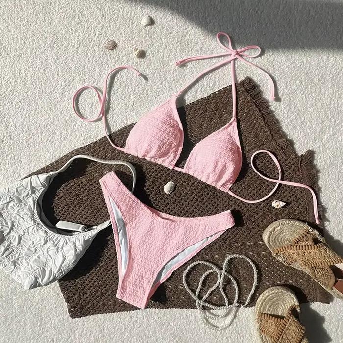 Nouvel ensemble bikini femme 2026 – Maillot de bain sexy bandeau triangle