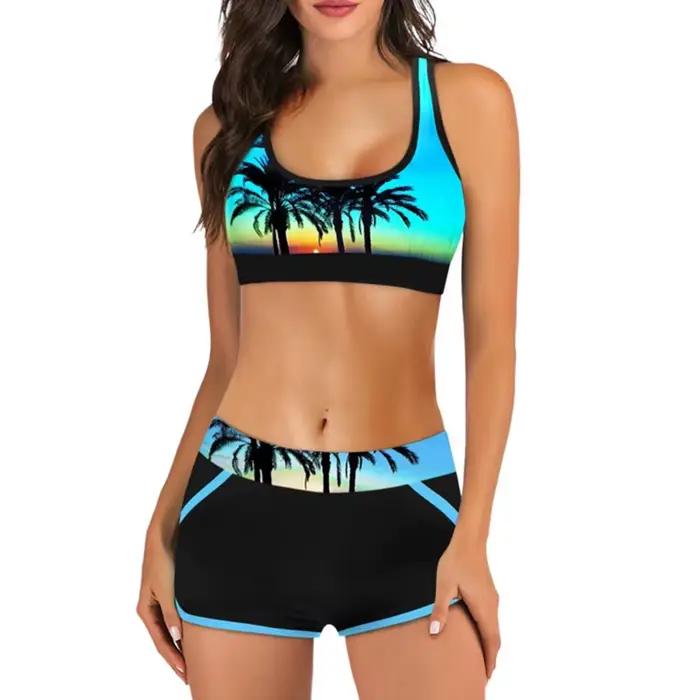 Tankini-Maillot de bain deux pièces pour femme