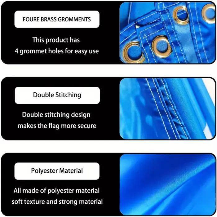 Bannière en polyester personnalisée 1p pour une utilisation intérieure et extérieure – Bannière avec 4 œillets, de nombreuses tailles, parfaite pour la décoration intérieure