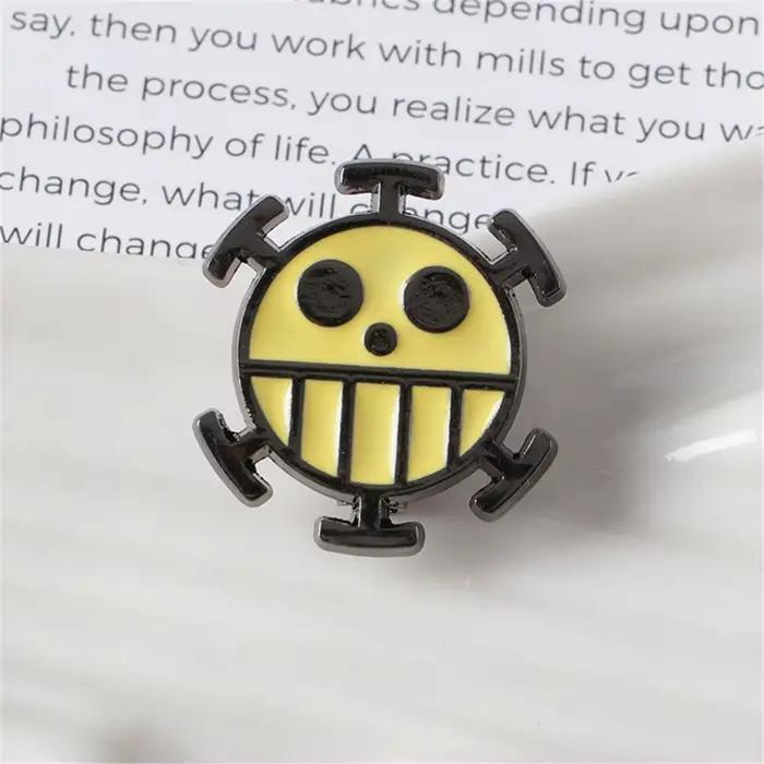 Broche de Personnalité de Dessin Animé, Danemark ge en Métal, Accessoires de Cartable pour Étudiants, Garçons et Bol, Périphérique Anime, Cadeau Luffy, 1 Pièce