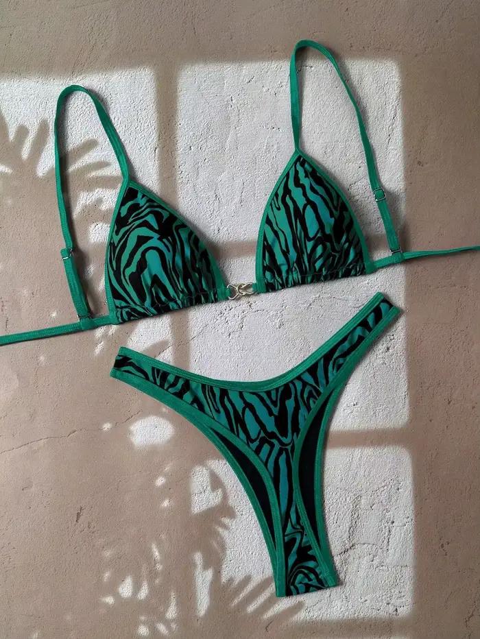Sexy noir imprimé zèbre Micro Bikini 2026 femmes brésilien Push Up soutien-gorge string maillot de bain plage