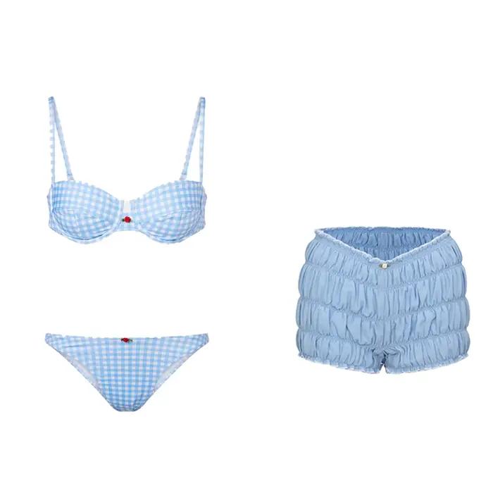 Ensemble de 3 pièces de maillot de bain sexy pour femme