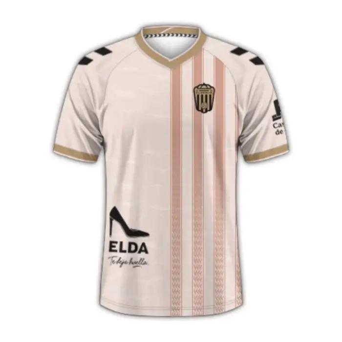 Maillot de football domicile CD Eldense 25-26, kit d'entraînement, t-shirt de sport d'été pour homme, vêtements pour enfant, t-shirt, maillot de cyclisme pour femme 