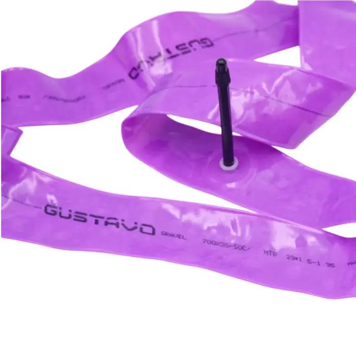 GUSTAVO – chambre à air de vélo de route en gravier, 700x35/50c, matériau TPU, pneu 45mm 65mm de longueur, Valve française