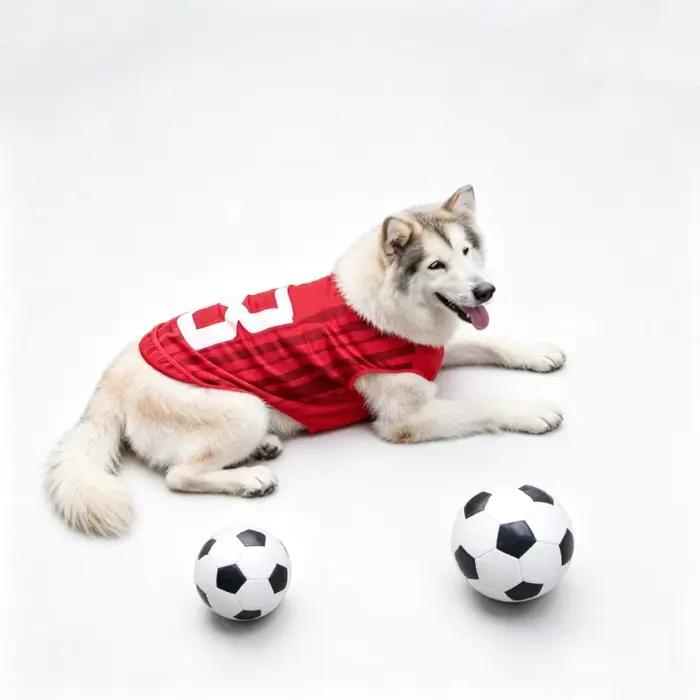 Maillot de sport pour chien avec numéro imprimé, gilet respirant en maille style sport pour chiots, chemise sans manches pour petits, moyens et grands animaux de compagnie