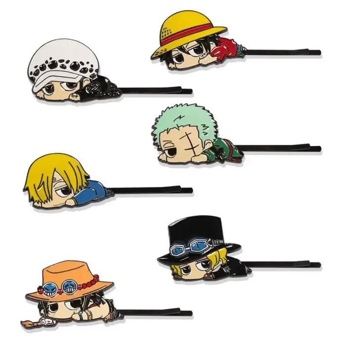 Pince à cheveux One Piece Luffy Roronoa Zoro, nouvelle collection, accessoire d'animation, design créatif et original, pince à cheveux polyvalente pour mèches rebelles