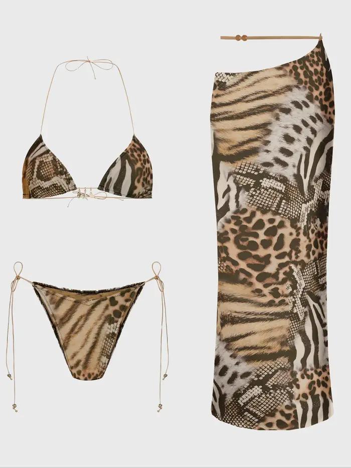 Sexy Bikini avec jupe maillot de bain brésilien