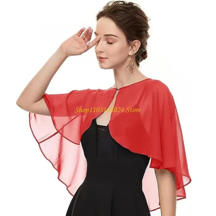 Châle élégant en Tulle pour femmes, écharpe à haussement d'épaules, accessoires de robe faits à la main pour femmes, Costume de fête à thème