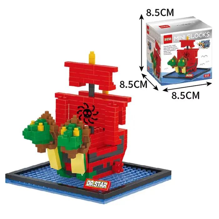 Blocs de construction de bateaux pirates One Piece, Thousand Sunny, Going Merry, Moby Dick, figurines, jouets créatifs, cadeau d'anniversaire