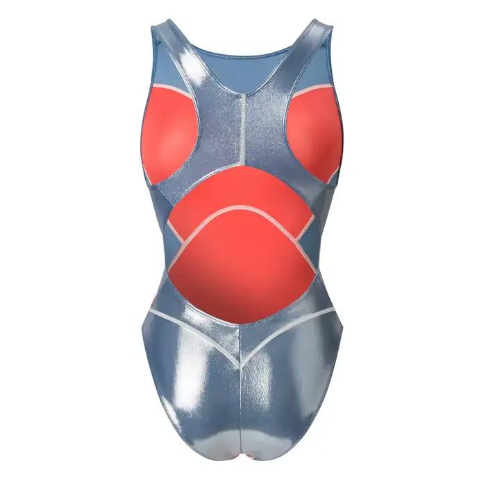 LEOHEX Lycra compétition maillot de bain une pièce body japonais brillant pour la natation et le fitness surf plongée