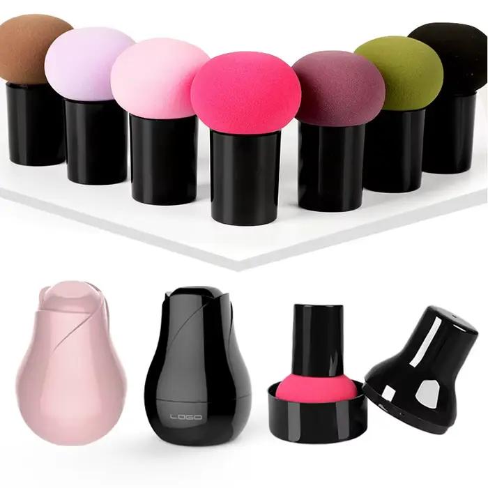 Éponge de maquillage en forme de champignon pour femme, houppette à poudre, éponge de fond de teint lisse, accessoires de beauté, vente en gros, nouveauté
