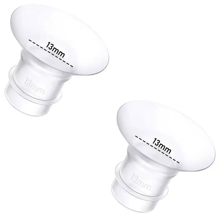 Kit de dimensionnement de bride de 11 tailles pour bride/bouclier de 24 mm de la plupart des pompes, insert de bride en silicone pour tire-lait Momcozy/Spectra/Bellababy