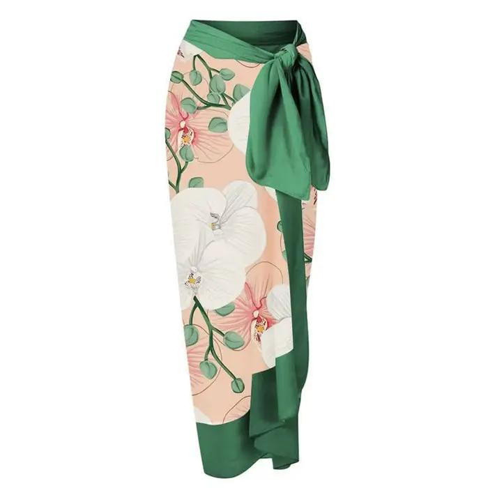 Maillot de bain une pièce avec jupe pour femme