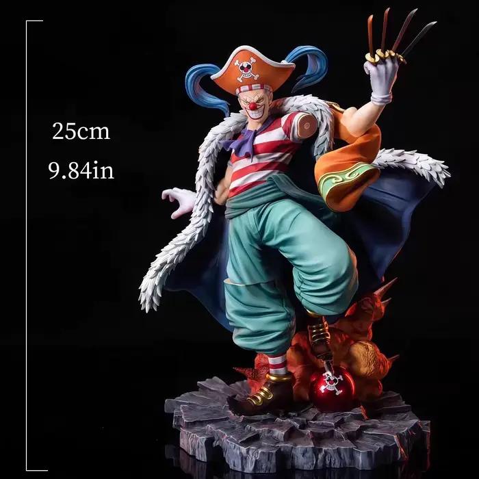 Figurine Buggy de l'anime ONE PIECE, figurine d'action Buggy, ornement de bureau, statue, modèle de collection, jouet cadeau