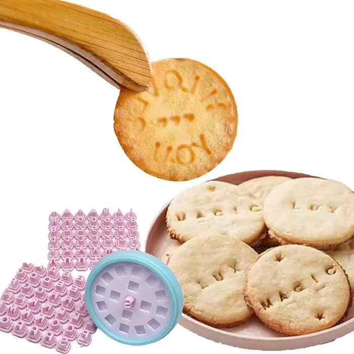 Tampon à biscuits avec chiffres et lettres, coupe-Fondant, outil de bricolage, moule à lettres personnalisé, outils de décoration de gâteaux, moule de pâtisserie
