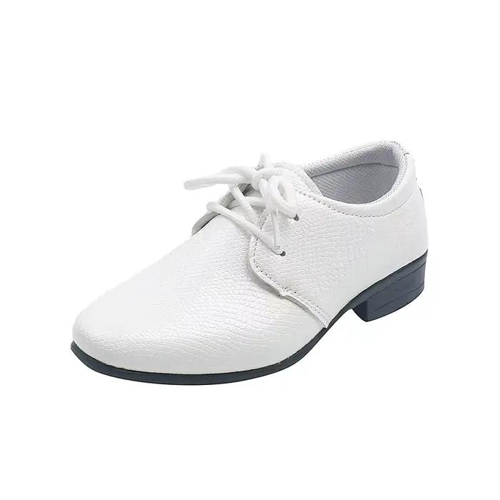 Zapatos NiBattShoes pour garçons, chaussures en cuir pour enfants, chaussures simples pour enfants, chaussures britanniques pour garçons, chaussures de performance à la mode, printemps, automne, nouve