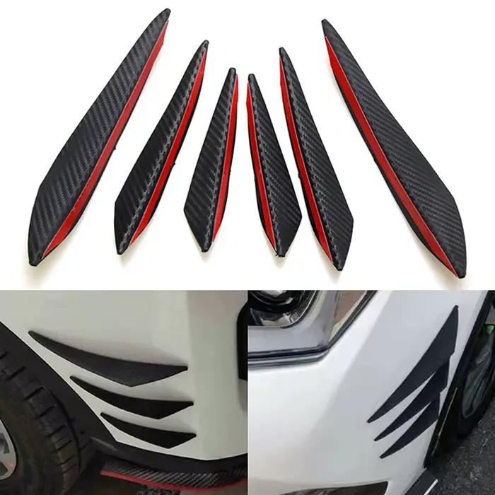 Kit de décoration de voiture universel, pièce avec diffuseur de lèvre de pare-chocs avant, ailerons de becquet et de séparateur