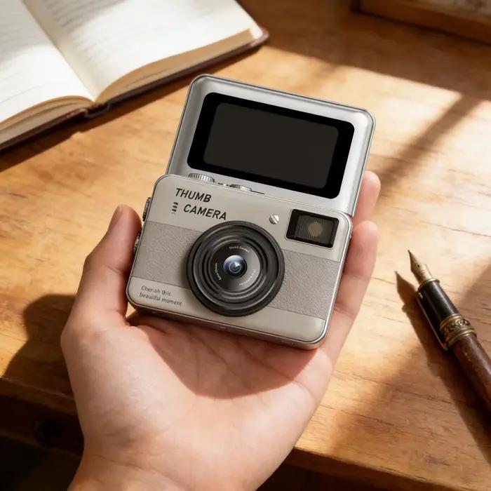 Mini caméra de poche Y2K, enregistreur vidéo 4K avec écran rotatif de 1,47 pouces à 180° pour l'enregistrement en voyage, cadeau d'anniversaire pour les amis