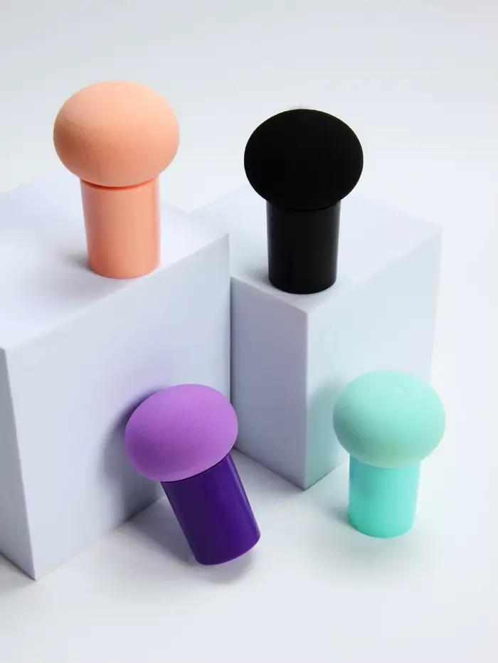 Bouffée de maquillage à tête de champignon, mélangeur de beauté, coussin d'air, double usage humide et sec
