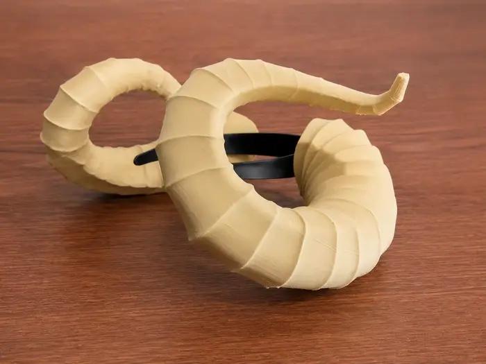 Serre-tête portable en cornes de faun, accessoire de coiffure gothique en cornes de mouton, idéal pour cosplay, démon de la forêt, ou comme accessoire de cheveux pour foire de la Renaissance