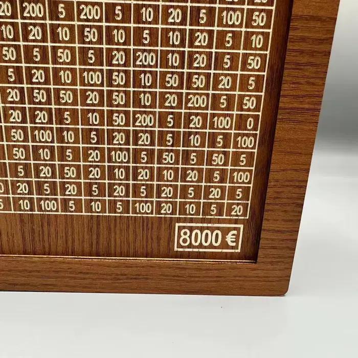Tirelire Japonaise Rétro en Bois pour Enfant, Compartiment avec Comptoir, 1000 Euros, 1 Pièce