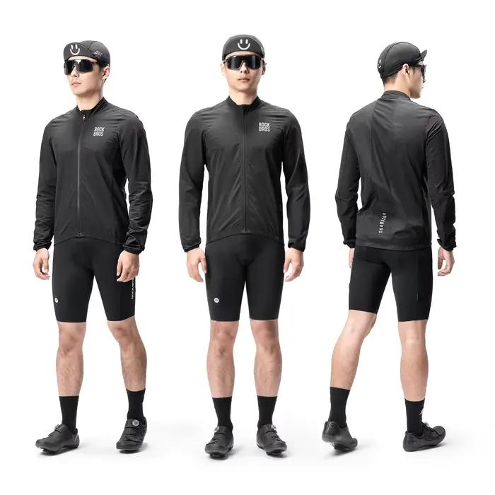 ROCKBROS veste de cyclisme vêtements coupe-vent légers coupe-vent de vélo à manches longues veste respirante réfléchissante taille européenne